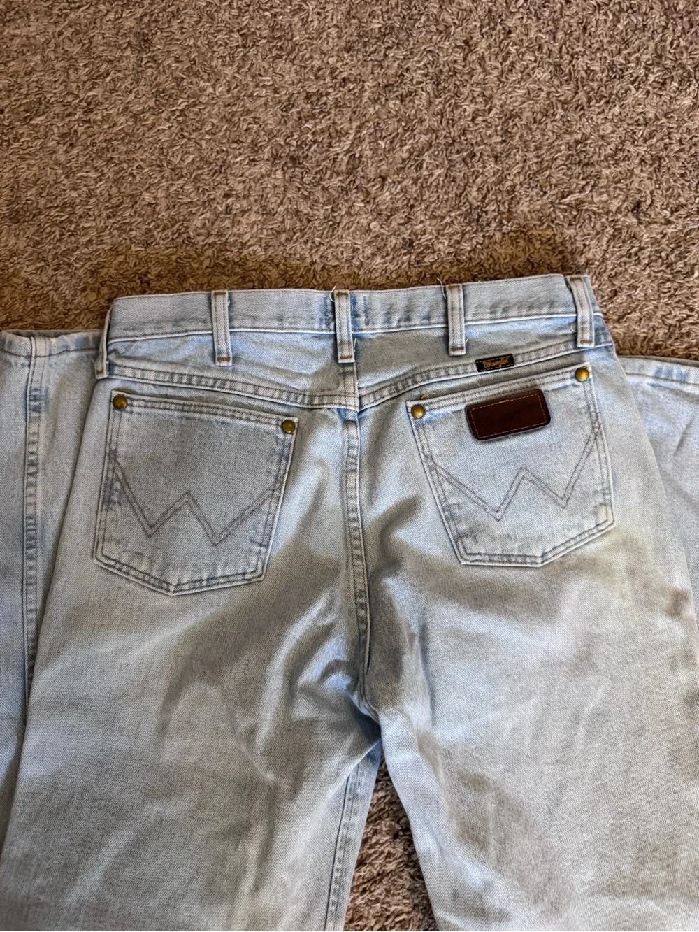 WRANGLER 47MWZ regular fit Light Blue Men’s Jeans - Classic Straight Fit 32x32